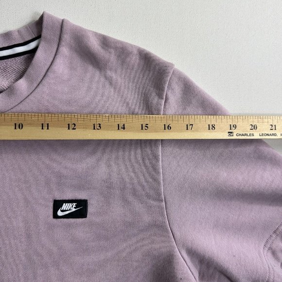 AUTHENTIC NIKE MODERN CREW FRONT MID POCKET SWEATSHIRT S/S PURPLE TOP 886910-694 - Picture 9 of 10